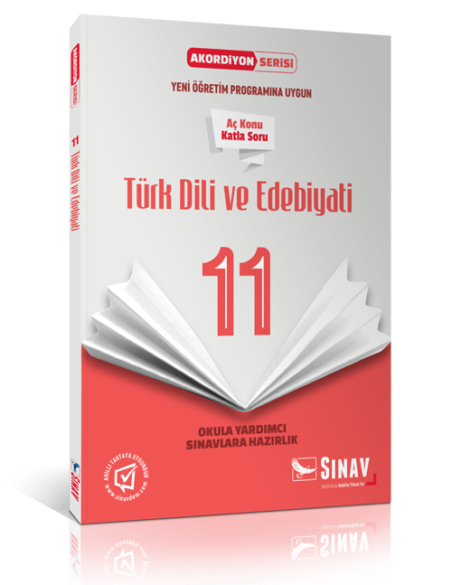 Sınav Yayınları 11. Sınıf Türk Dili ve Edebiyatı Akordiyon Kitap