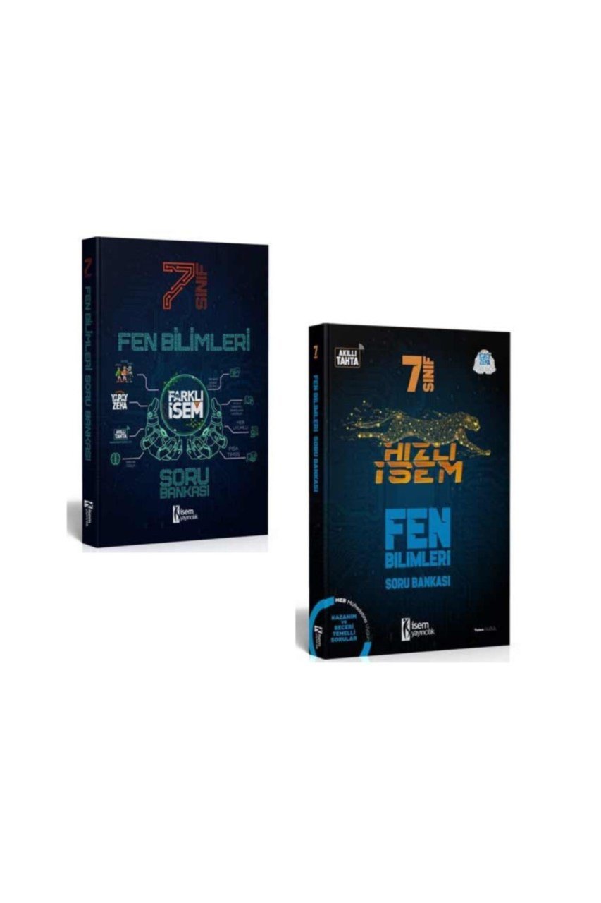 İsem Yayınları 7. Sınıf Farklı Ve Hızlı İsem Soru Bankası Seti ( F ) 2021 - 2022