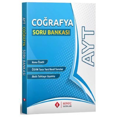 Sonuç Yayınları AYT Coğrafya Soru Bankası