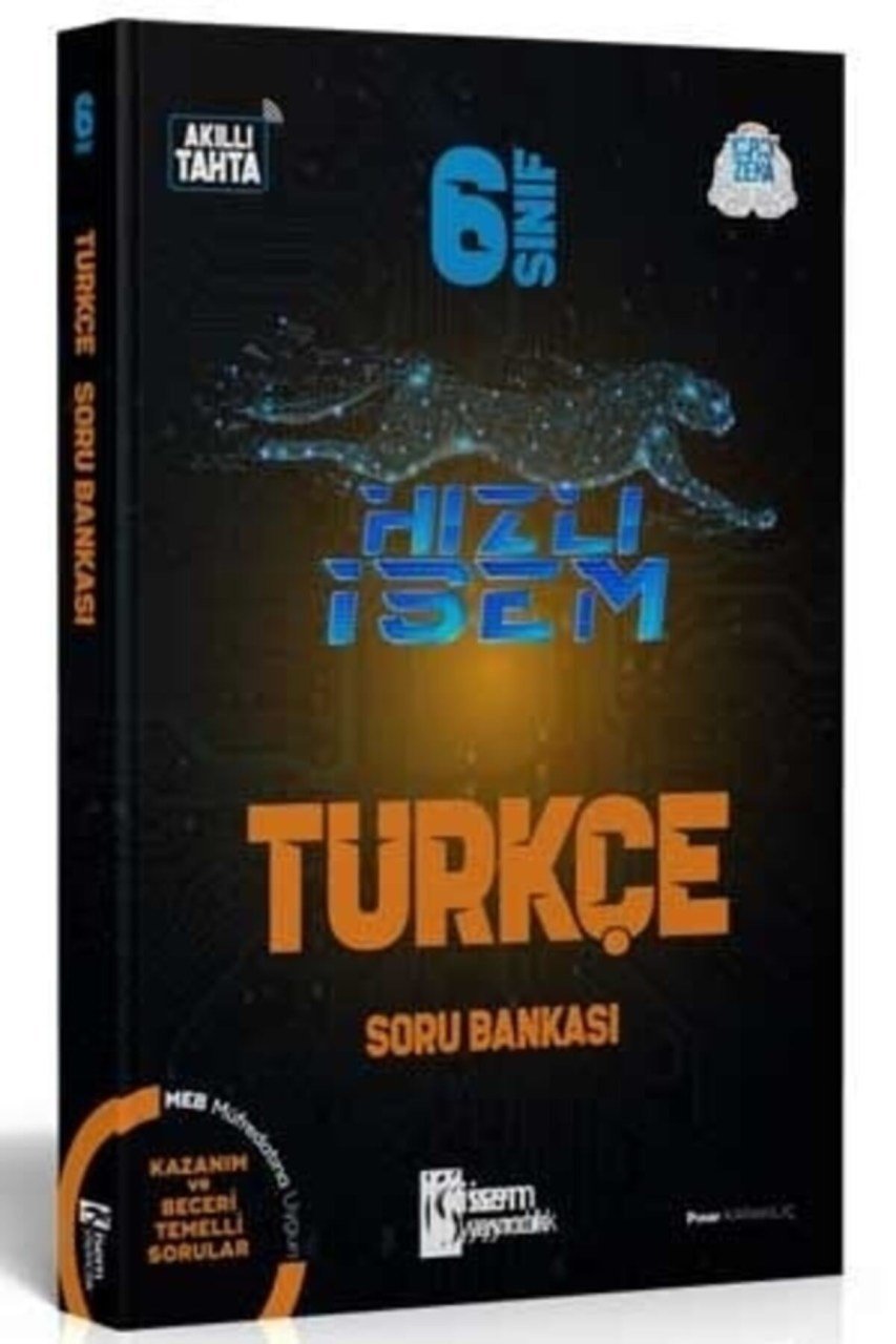 İsem Yayınları 6. Sınıf Hızlı İsem Türkçe Soru Bankası 2021 - 2022