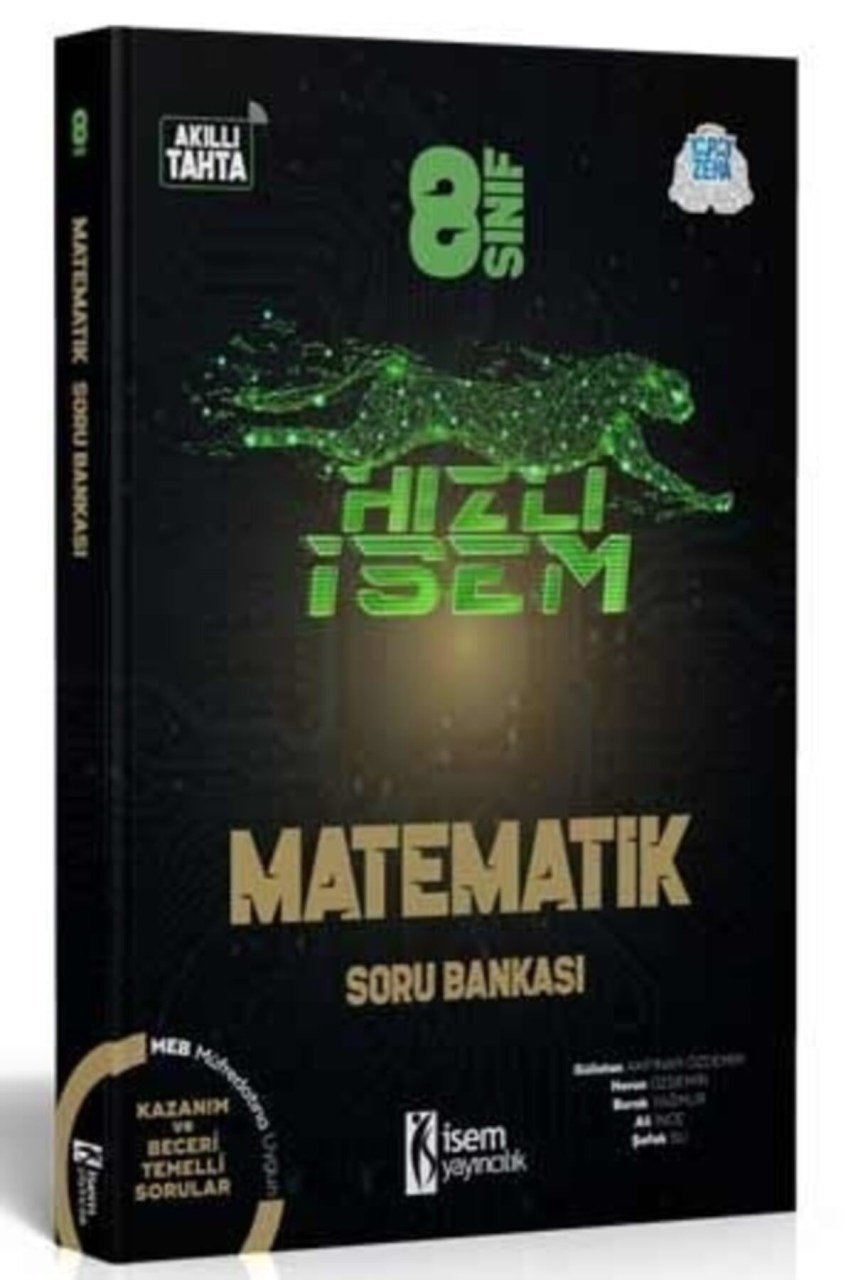 İsem Yayınları 8. Sınıf Hızlı İsem Matematik Soru Bankası 2021 - 2022