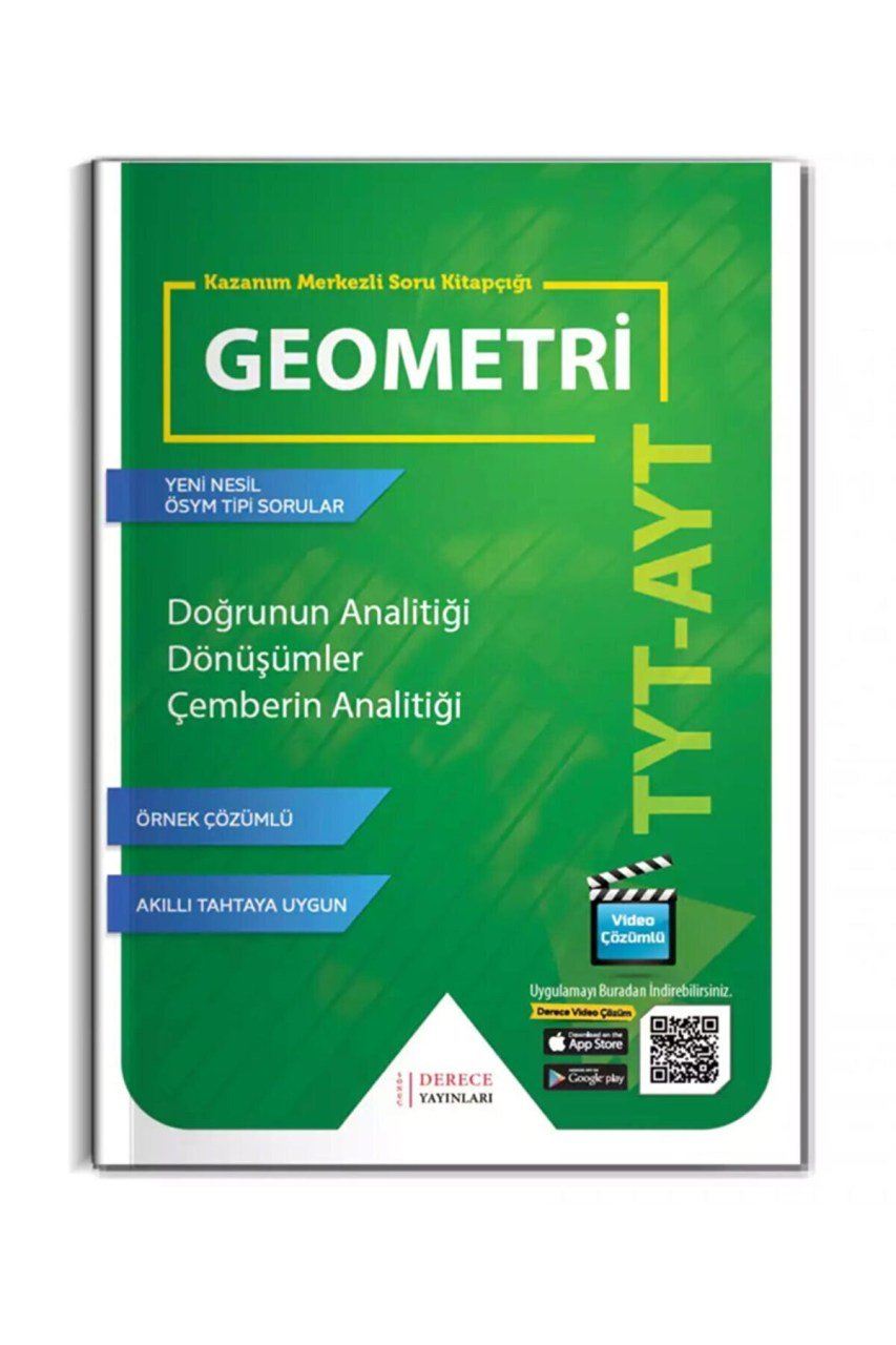 Sonuç Derece Yayınları TYT-AYT Geometri Doğrunun Analitiği Dönüşümler Çemberin Analitiği