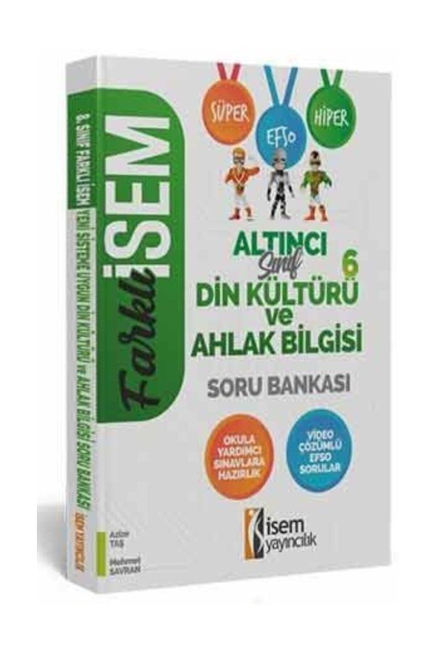 İsem Yayınları 6. Sınıf Din Kültür Ve Ahlak Bilgisi Soru Bankası