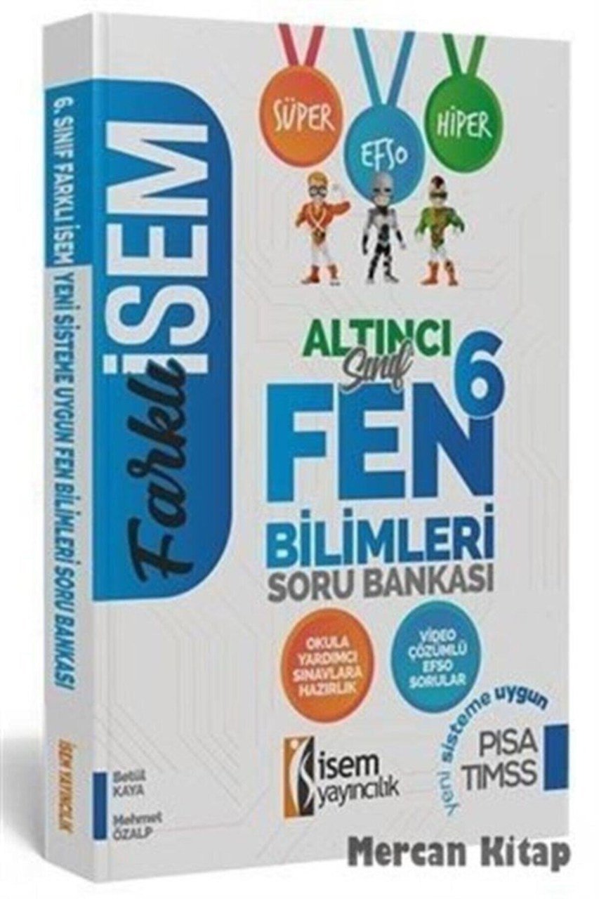 İsem Yayınları 6. Sınıf Fen Bilimleri Soru Bankası