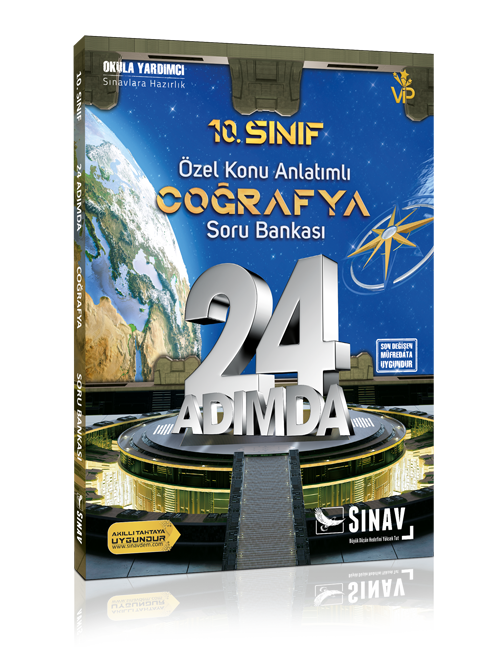Sınav Yayınları 10. Sınıf Coğrafya 24 Adımda Özel Konu Anlatımlı Soru Bankası