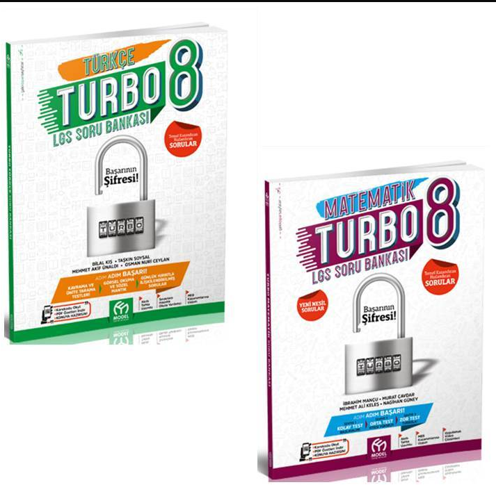 Model Eğitim Yayınları 8.Sınıf Turbo Türkçe Matematik Soru Bankası Seti