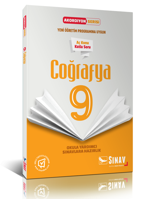 Sınav Yayınları 9. Sınıf Coğrafya Akordiyon Kitap