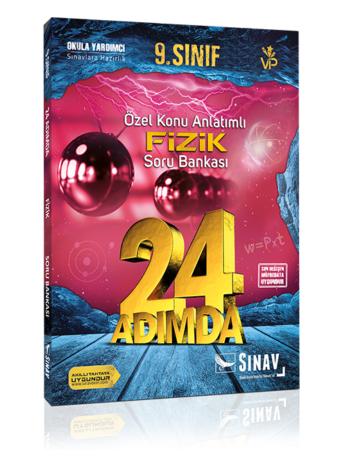 Sınav Yayınları 9. Sınıf Fizik 24 Adımda Özel Konu Anlatımlı Soru Bankası