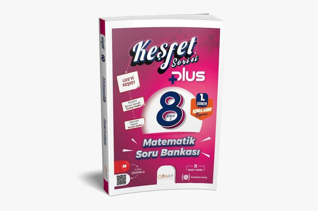 8. Sınıf Keşfet Plus Serisi Matematik Soru Bankası (1. Dönem