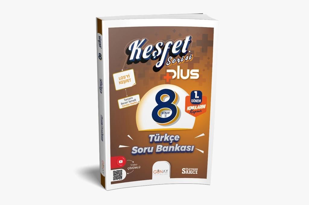 8. Sınıf Keşfet Plus Serisi Türkçe Soru Bankası (1. Dönem)