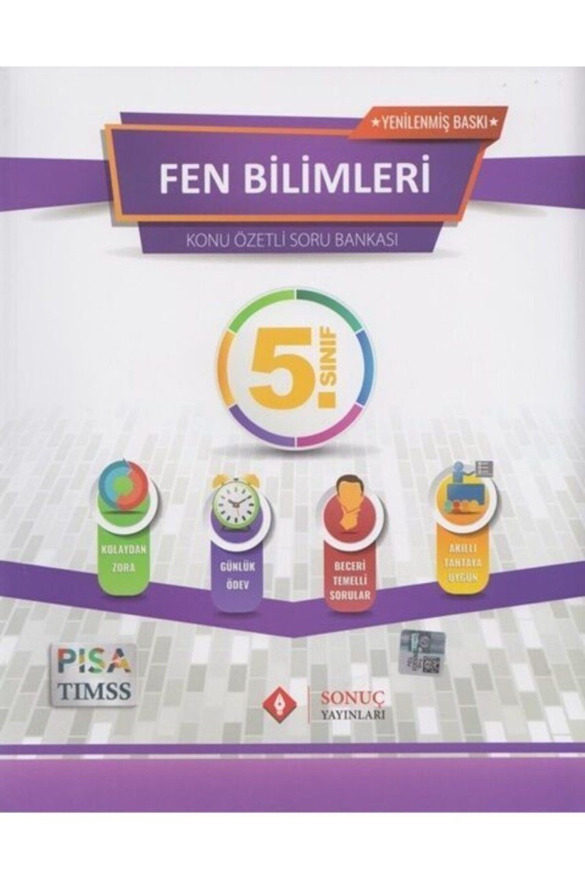 Sonuç 5. Sınıf Fen Bilimleri Kazanım Merkezli Soru Bank