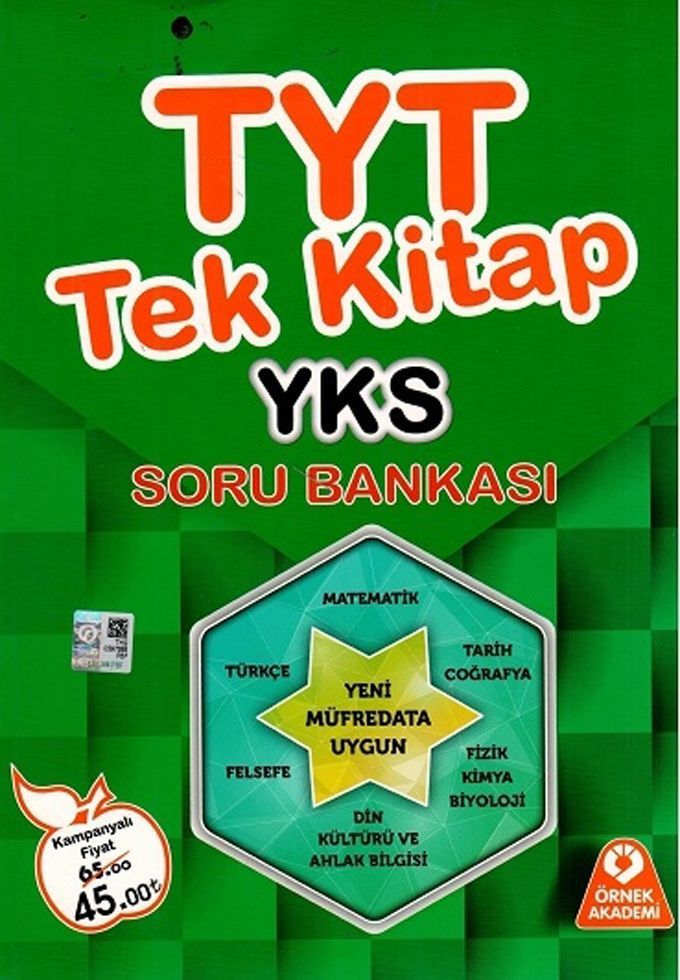 Örnek Akademi Yayınları TYT Tek Kitap Soru Bankası