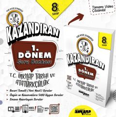 Ankara Yayınları 8.Sınıf 1.Dönem Kazandıran T.C.İnkılap Tarihi ve Atatürkçülük Soru Bankası