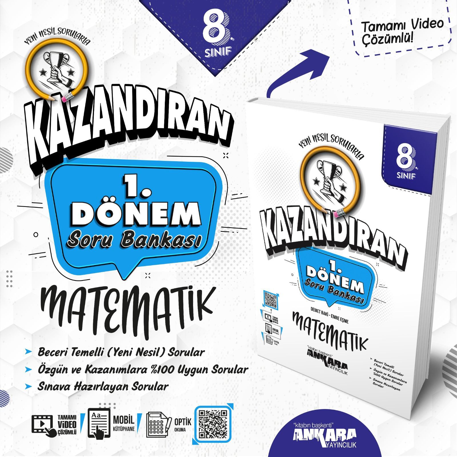 Ankara Yayınları 8.Sınıf 1.Dönem Kazandıran Matematik Soru Bankası