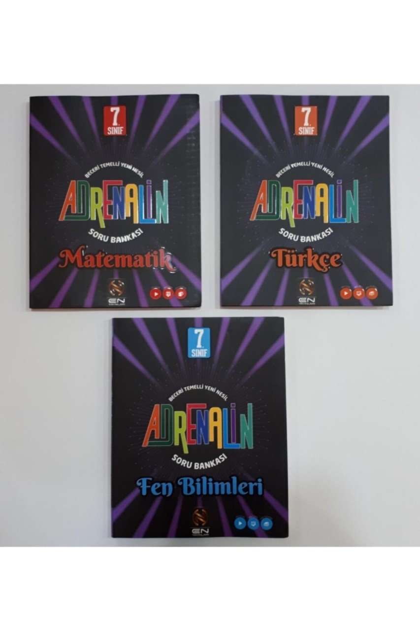 En Yayınları 7.sınıf Adrenalin 3'lü Soru Bankası Seti
