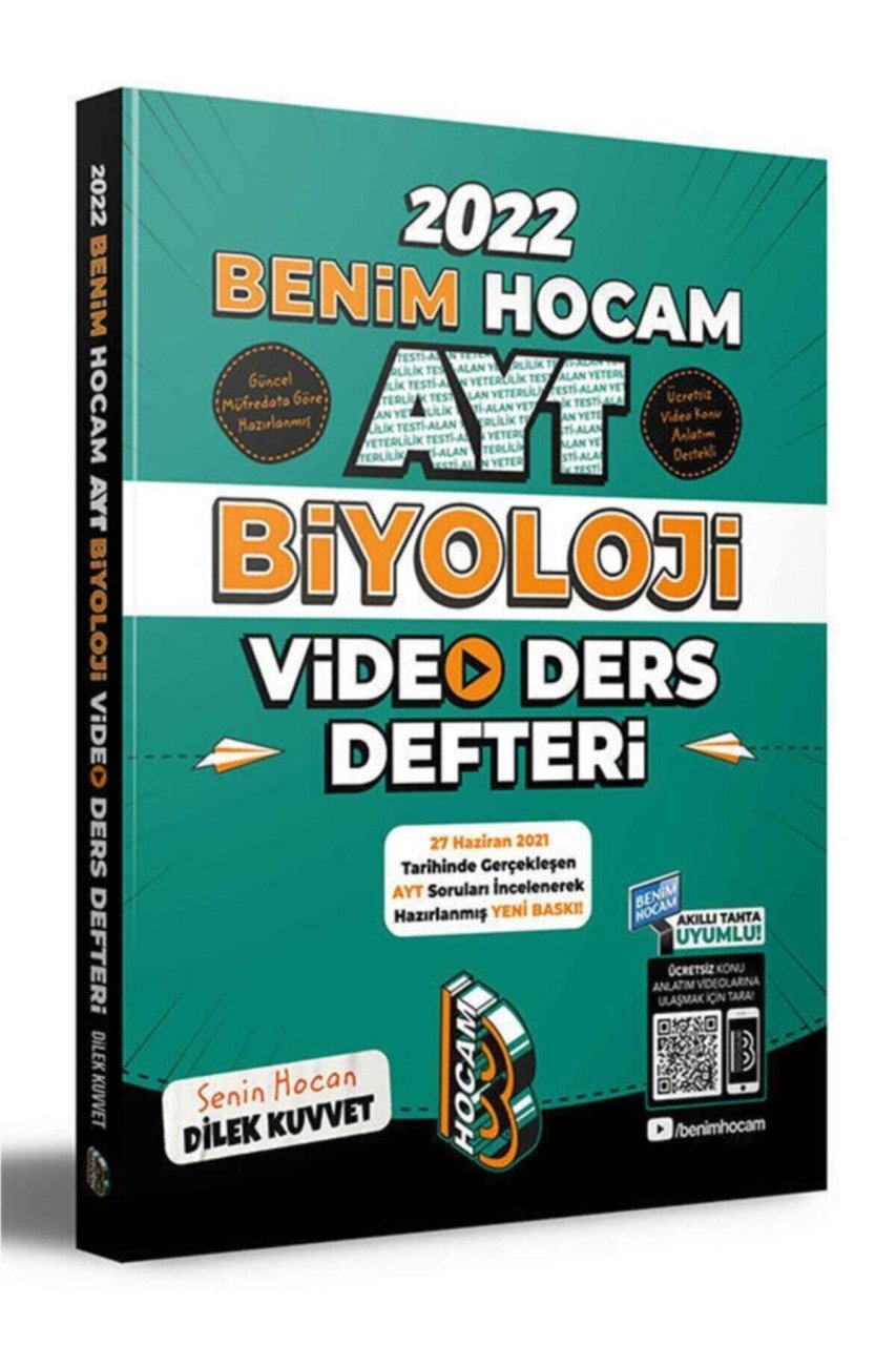 2022 Ayt Biyoloji Video Ders Defteri Konu Anlatım