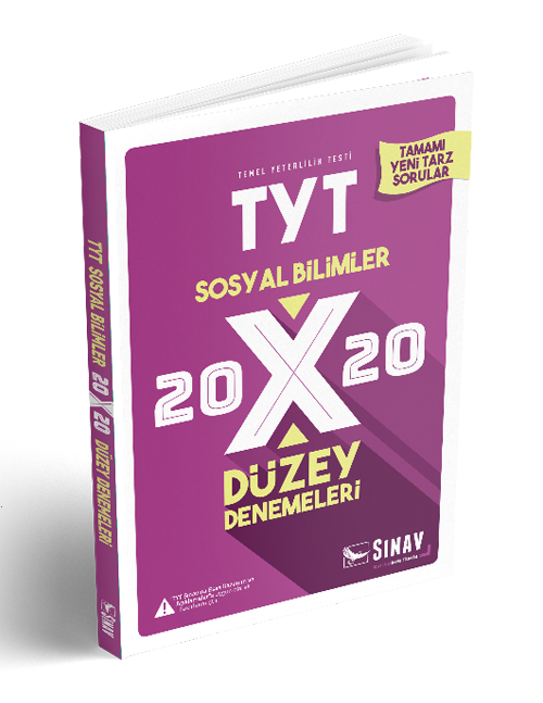 Sınav Yayınları TYT Sosyal Bilimler 20x20 Düzey Denemeleri