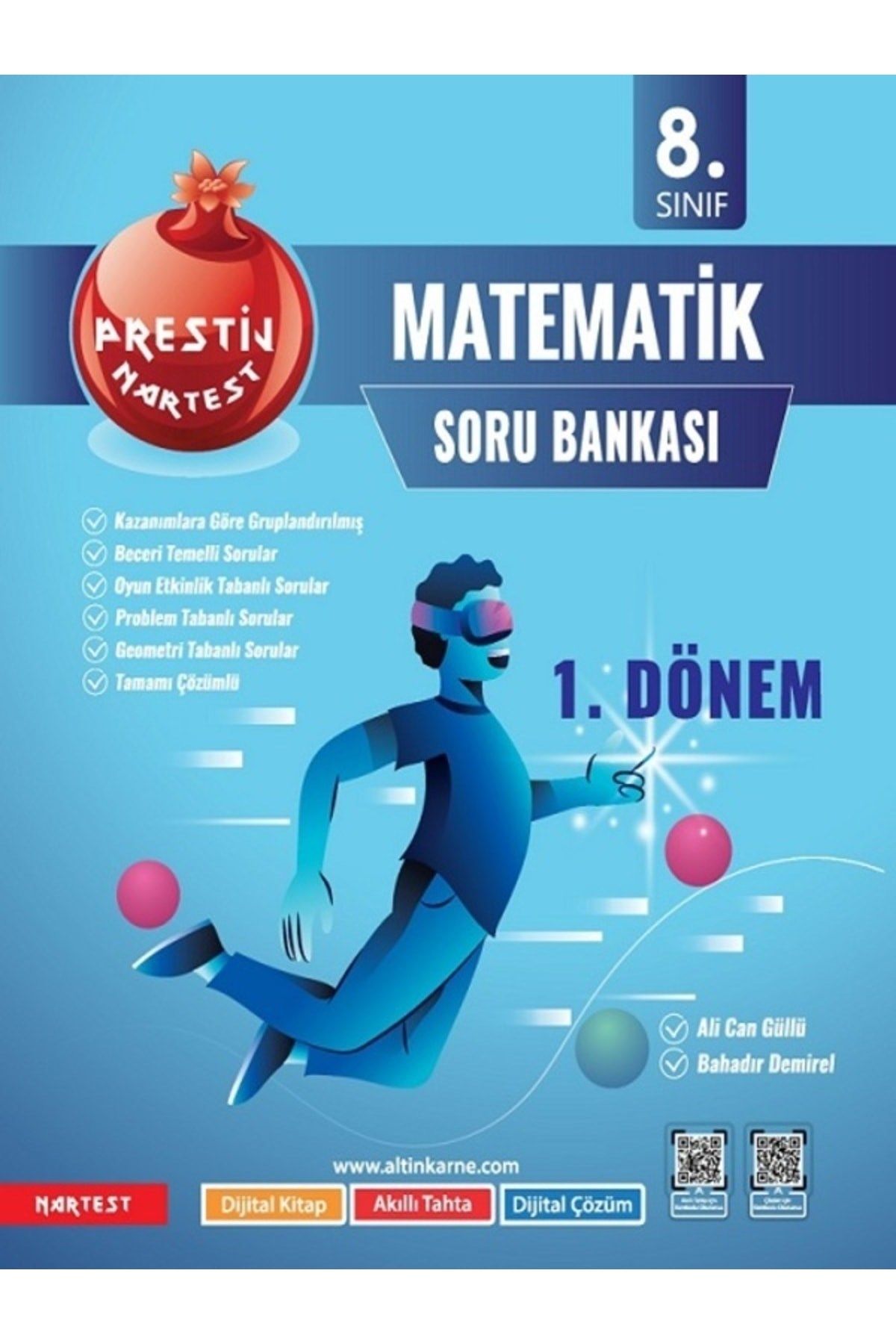 Nartest Yayınları 8.sınıf Prestij 1.dönem Matematik Soru Bankası