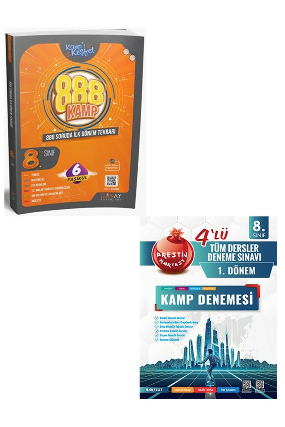Lgs 1.dönem 888 Soruda Tekrar Kamp Ve Nartest 1.dönem 4lü Kamp Deneme Seti 2023