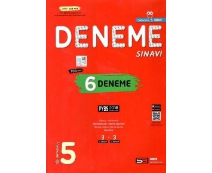 SBM Yayınları 5. Sınıf PYBS Deneme Sınavı