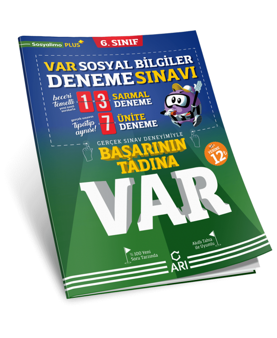 Arı Yayınları 6.Sınıf VAR Sosyal Bilgiler Deneme Sınavı