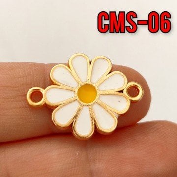 CMS-06 Altın Kaplama Mineli Papatya 2 cm