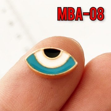 MBA-08 Altın Kaplama Mineli Göz Aparat 13*8 mm