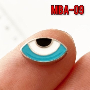 MBA-09 Rodyum Kaplama Mineli Göz Aparat 13*8 mm