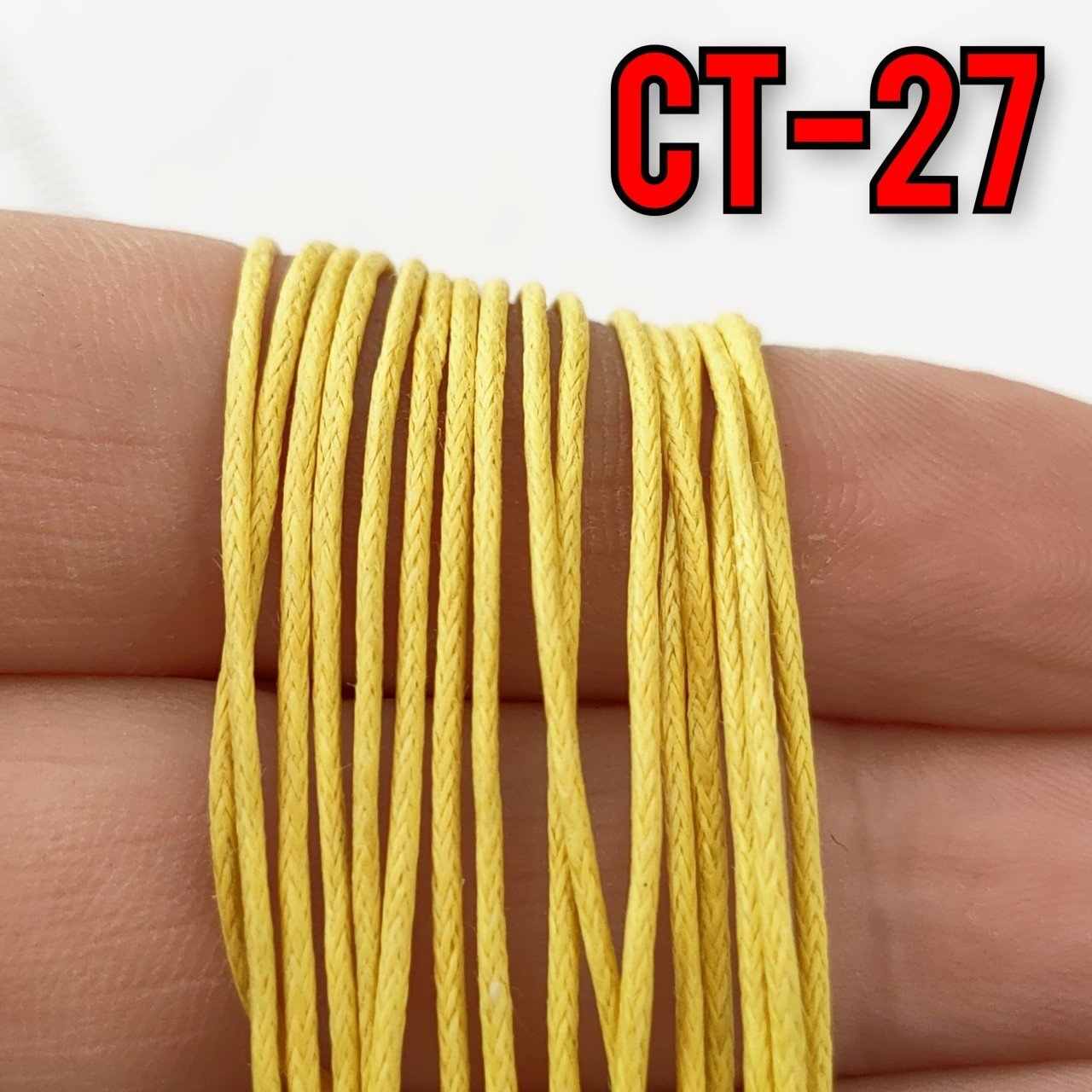 CT-27 Sarı Renk 1 mm Koton İp