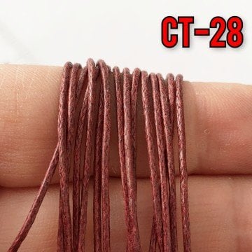 CT-28 Kızıl Kahve Renk 1 mm Koton İp