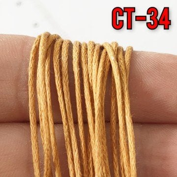 CT-34 Camel Sarı Renk 1 mm Koton İp