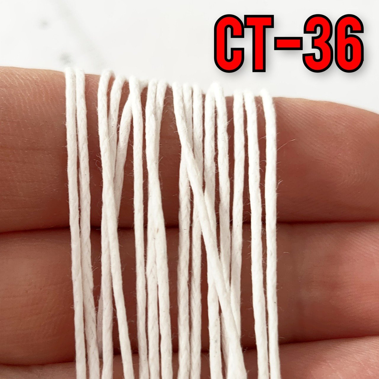 CT-36 Beyaz Renk 1 mm Koton İp