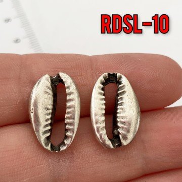 RDSL-10 Gümüş Kaplama Devedişi Midye 2 cm