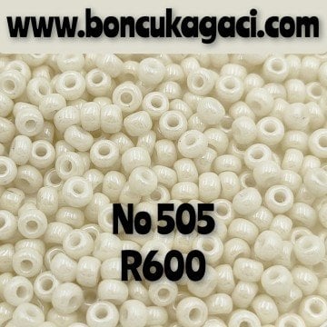 Miyuki Kum Boncuk , Miyuki Round Boncuk 8/0 No: 505 R600 Limra Beyaz 10 gr