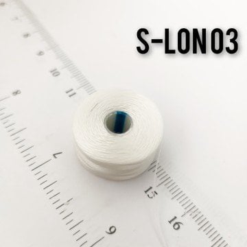 No-03 S-Lon Amerikan Boncuk İpi Beyaz 0.30 mm