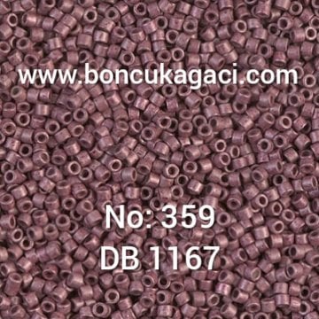 NO:359 Miyuki Delica Boncuk 11/0 DB1167 Galvaniz Mat Dut Rengi