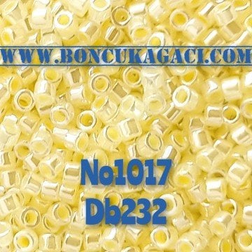 NO:1017 Miyuki Delica , Miyuki Boncuk 11/0 DB232 Parlak Açık Limon Sarı