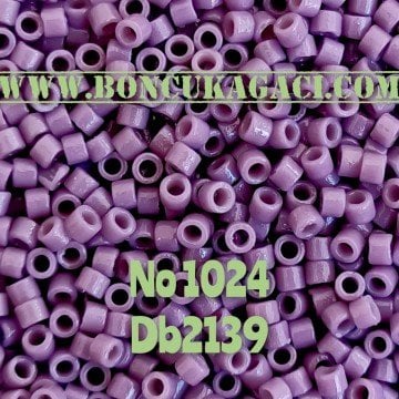 NO:1024 Miyuki Delica , Miyuki Boncuk 11/0 DB2139 Koyu Orkide Mor