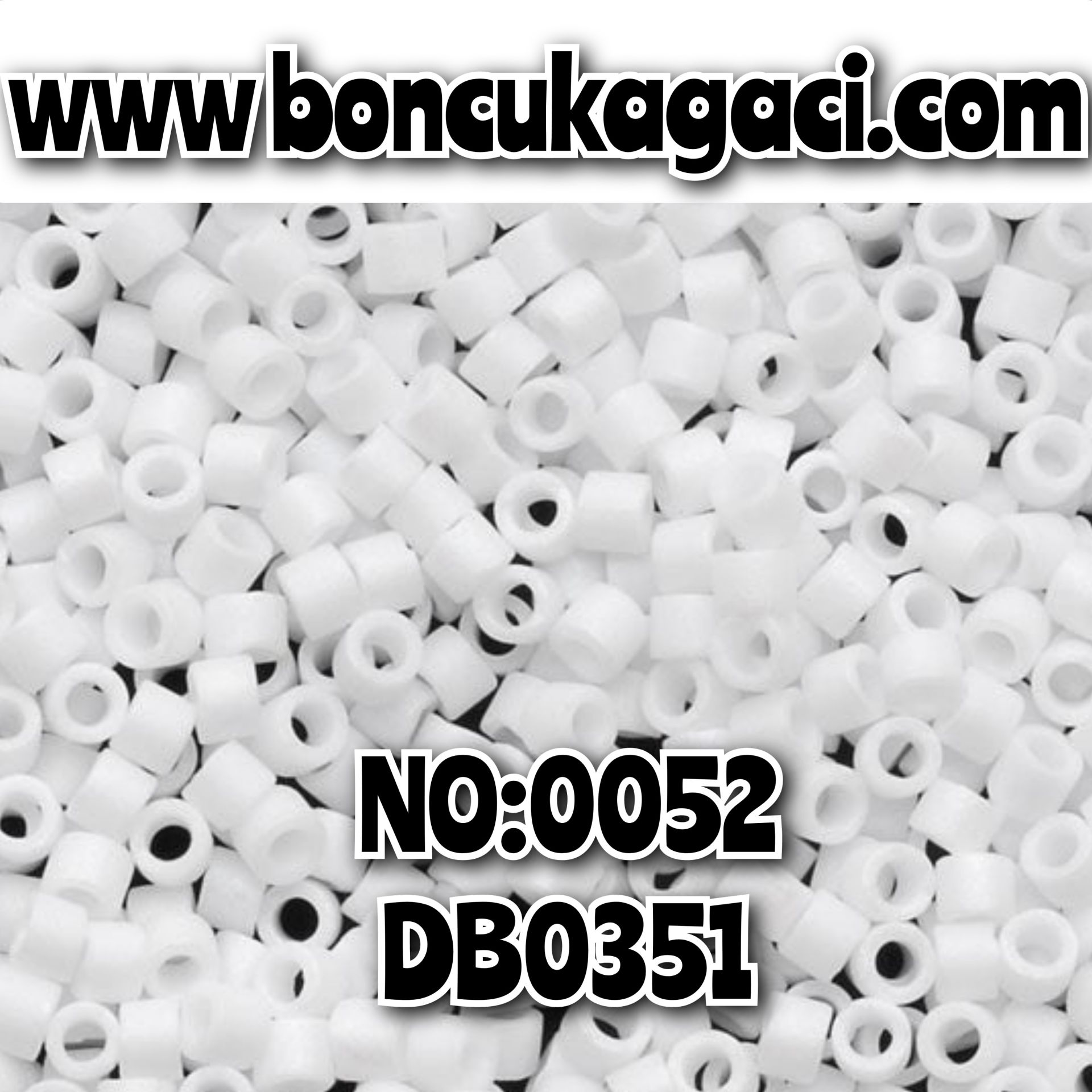 NO:052 Miyuki Delica Boncuk 11/0 DB0351 Opak Mat Beyaz