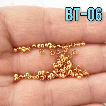 BT-06 Altın Kaplama 2.5 x 1.5 mm Yuvarlak Bit Sıkıştırma