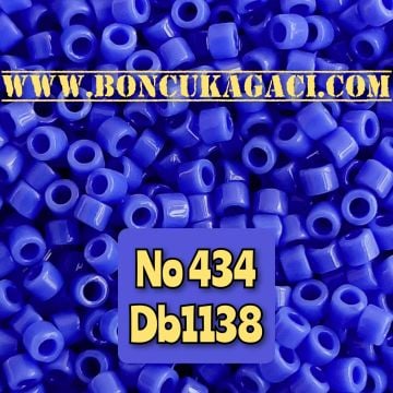 NO:434 (Eski No 1031) Miyuki Delica , Miyuki Boncuk 11/0 DB1138 Opak Koyu Mavi