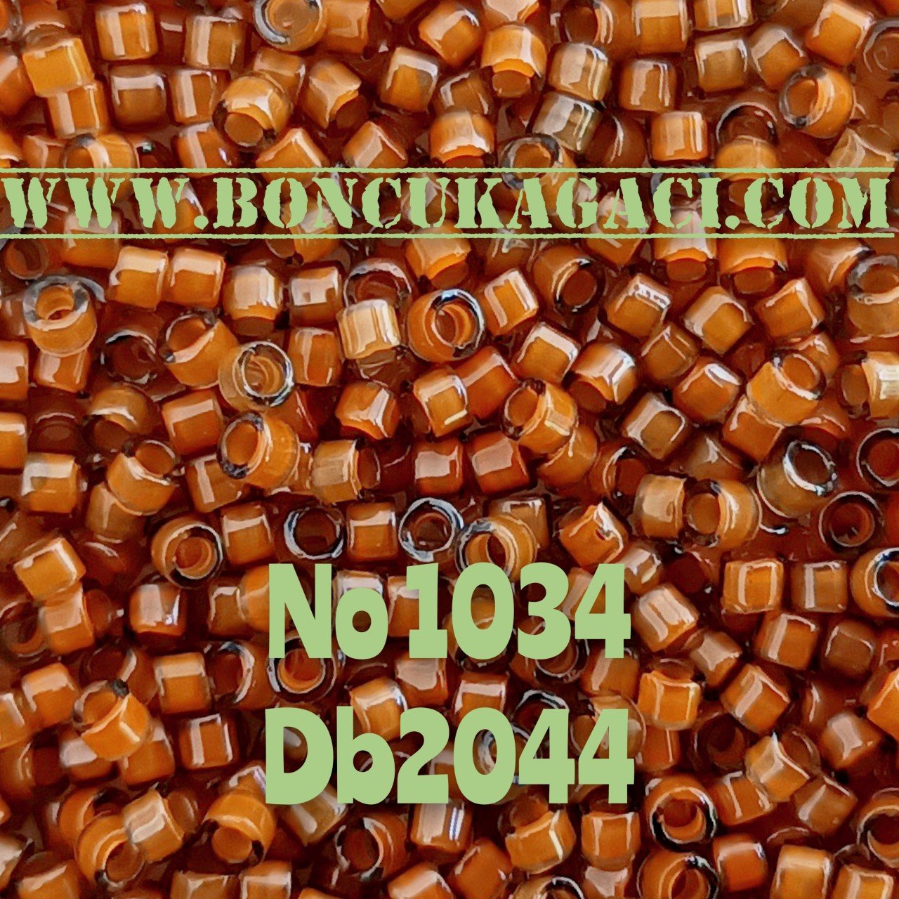 NO:1034 Miyuki Delica Boncuk 11/0 DB2044 Koyu Karamel Kahve