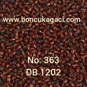 NO:363 Miyuki Delica , Miyuki Boncuk 11/0 DB1202 Kristal Kızıl