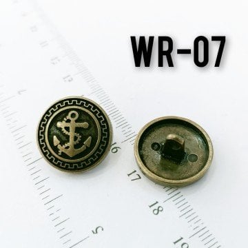 WR-07 Antik Renkli Wrap Düğmesi 20 mm