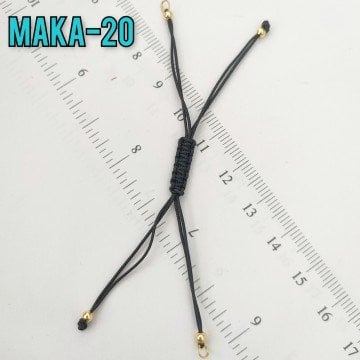 MAKA-20 Siyah Renk Altın Kaplama Asansör Makromeli Aparat - Miyuki Boncuk İçin