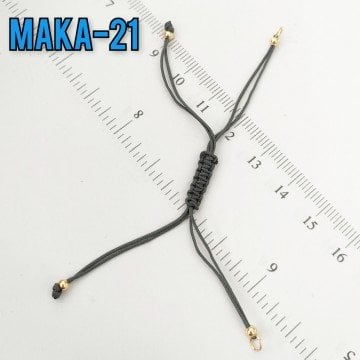 MAKA-21 Füme Renk Altın Kaplama Asansör Makromeli Aparat - Miyuki Boncuk İçin