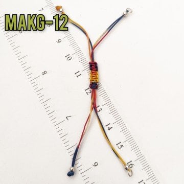 MAKG-12 Ebruli Rodyum Kaplama Asansör Makromeli Aparat - Miyuki Boncuk İçin