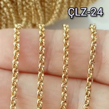 ÇLZ-24 Altın Renk 304 Çelik Doç Zincir 2.5 mm