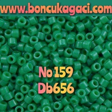 NO:159 Miyuki Delica , Miyuki Boncuk 11/0 DB656 yeşil