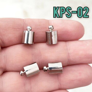 KPS-02 Gümüş Renk Pirinç Kapsül Kapama 7 mm